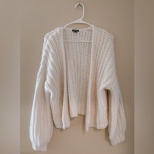 chunky knit cardigan